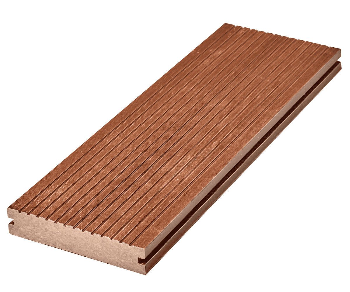 Террасная доска полнотелая MODERN 3D MASSIVE Красное дерево