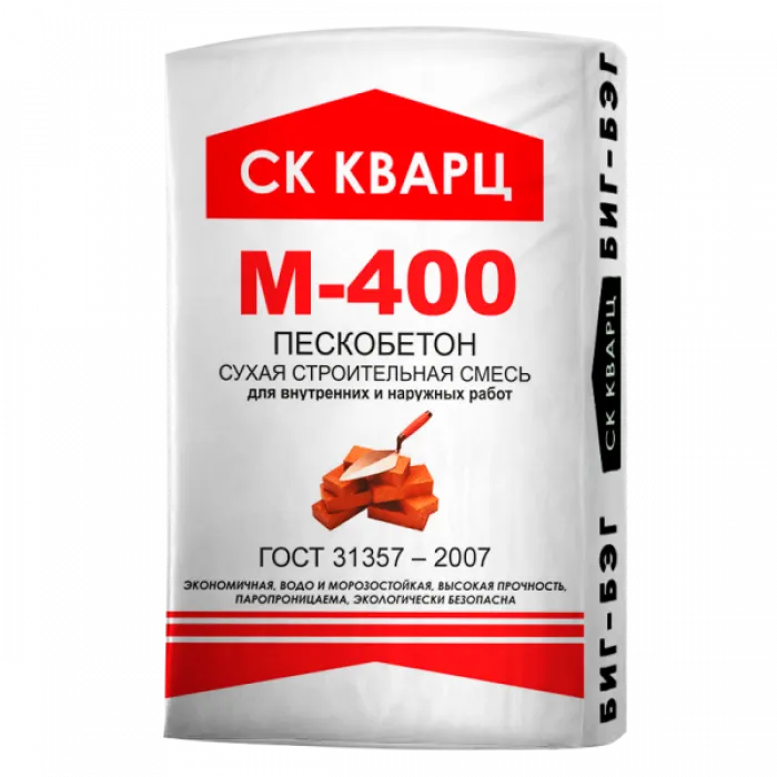 Сухая цементная штукатурная смесь М400 в Биг-Беге