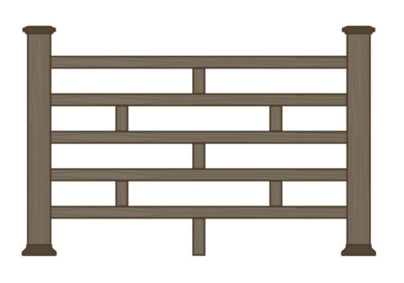 Ограждение из ДПК Ecodecking Брик