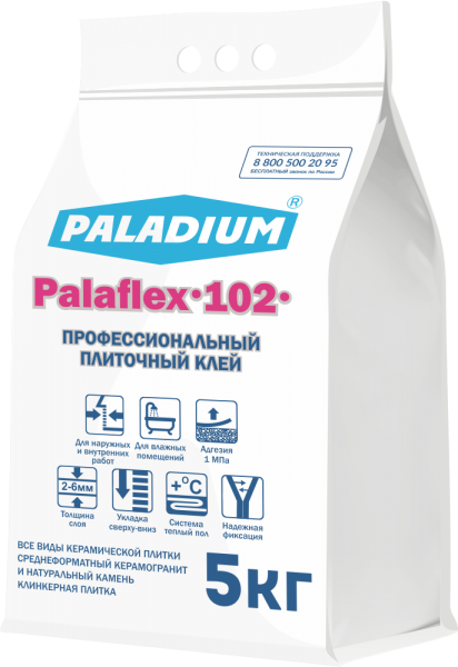 Плиточный клей PalafleХ-102, 5 кг