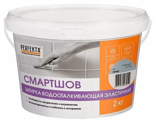 Затирка для плитки эластичная водоотталкивающая Смартшов багамы, 2 кг