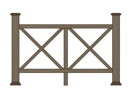 Ограждение из ДПК Ecodecking Эдинбург