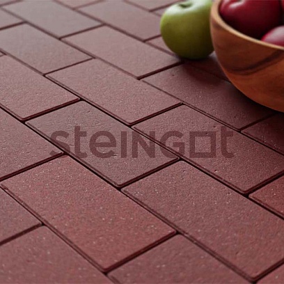 Прямоугольник 200*100*60 Темно-красный (верхний прокрас, минифаска)