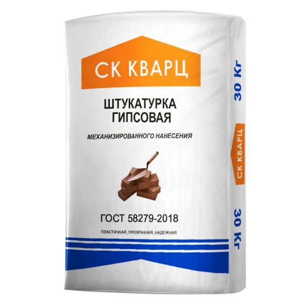 Гипсовая штукатурка серая (Механизированного нанесения)