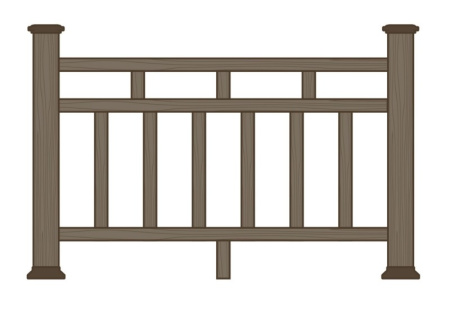 Ограждение из ДПК Ecodecking Грид